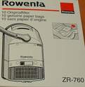sacs aspirateur Rowenta Swing Synthese Extrem Premio Kingo