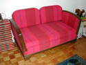 banquette-lit 1930 modulable - Canap�s relook�s (sur commande) pi�ces unique - Paco Tourt�, artisan tapissier d�corateur