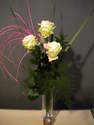 BOUQUET DE ROSES BLANCHE LONGUES TIGES