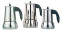 Cafeti�re italienne : Cafeti�re ISABELLA 4/6 tasses Induct. - Cafeti�res italiennes Inox - Induction - LES CAFES ET THES FREDERIC