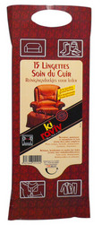 Sachet de 15 lingettes soin cuir Kiraviv  - Entretien du cuir Kiraviv - MAISON PERRIN / SAVOIE MEUBLES &amp; MENAGER