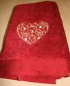Linge de toilette Coeur