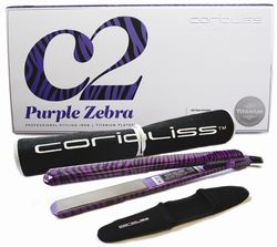 CORIOLISS C2 DIGITL TITANIUM - ZEBRA PURPLE - Fer � lisser - CEZARD COIFFURE