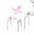 chaise plume rose acrila
