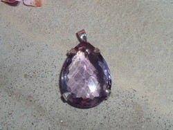 pendentif am�thyste poire - La boutique - ATELIER LE BERY'L