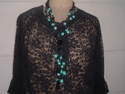 sautoir onyx turquoise atelier le beryl