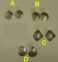 Boucle d'oreilles argent�e PM