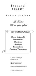carte menu traiteur dallot issoudun