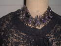 collier amethyste quartz fume fermoir argent