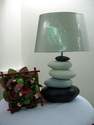 LAMPE GALETS GRIS / BLANC - LES LAMPES - MYRTILLE