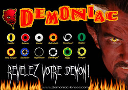 Lentille DEMONIAC / FLUO - Lentilles - Optic 2000
