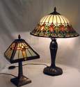 LAMPES  EN  VITRAUX - LES LAMPES - MYRTILLE