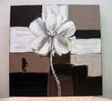HUILE SUR TOILE " FLEURS" - LA DECO  - MYRTILLE