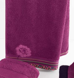 SERVIETTES  "MURANO" - LE LINGE DE MAISON - MYRTILLE