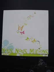 Faire-part et Menu - MARIAGE - SAS SOPADEC