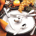 MENAGERES  JEAN PHILIP "MARINA" - L'ART DE LA TABLE - MYRTILLE