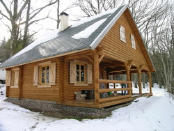 Maison Bois Rondin "Chalet de l'Etang"