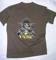 TEE SHIRT IMPRIME SERIGRAPHIE USMC