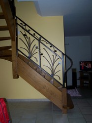 ESCALIER   - escalier  - tapissier �b�niste  mercerie tissu
