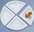 Assiette triangle New Wave