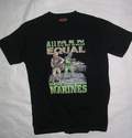 TEE SHIRT IMPRIME SERIGRAPHIE MARINES