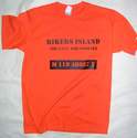 TEE SHIRT IMPRIME SERIGRAPHIE RIKERS ISLAND