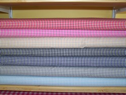 tissu coton vichy