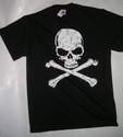 TEE SHIRT IMPRIME SERIGRAPHIE T�te de Mort