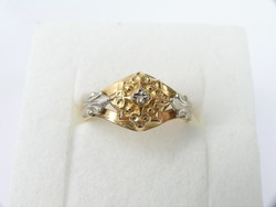 BAGUE TRADITIONNELLE DE SAVOIE MOTIF FLEUR TOUT OR ROSE - BIJOUTERIE DELAVEST          