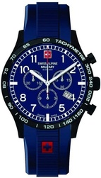 SWISS ALPINE MILITARY CHRONO BEU FONCE - BIJOUTERIE DELAVEST          
