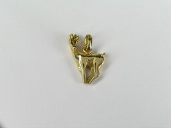 PENDENTIF DE MONTAGNE CHAMOIS OR JAUNE 750/000 - BIJOUTERIE DELAVEST          