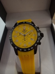 SWISS ALPINE MILITARY CHRONO JAUNE FONCE - BIJOUTERIE DELAVEST          