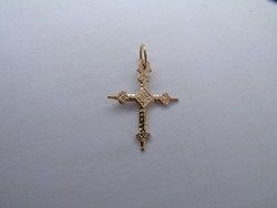 CROIX TRADITIONNELLE DE SAVOIE  JEANNETTE DENT DE SCIE  18K - BIJOUTERIE DELAVEST          