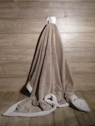 PLAID POLAIRE VELOURS 130X150 BICOLORE - DE JADIS A DEMAIN