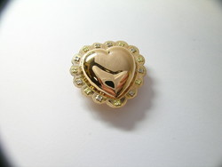 COEUR TRADITIONNEL  DE SAVOIE DECOR SUR FESTONS OR ROSE 18 K - BIJOUTERIE DELAVEST          