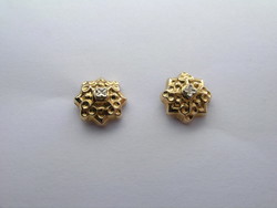 BOUCLES BOUTONS TRADITIONNELLES DE SAVOIE FLORALES  750/000 - BIJOUTERIE DELAVEST          