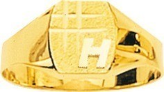 CHEVALIERE FEMME 750/000 OR JAUNE - BIJOUTERIE DELAVEST          