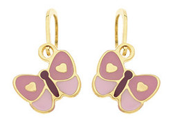 PAPILLON DORMEUSE OR JAUNE 750 MILLIEMES - BIJOUTERIE DELAVEST          
