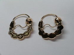 CREOLES TRADITIONNELLES DE SAVOIE FESTONNEES OR 18K  - BIJOUTERIE DELAVEST          