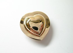 COEUR TRADITIONNEL DE SAVOIE LISSE ET COLLERETTE OR ROSE 18K - BIJOUTERIE DELAVEST          