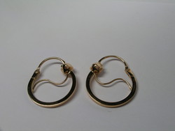  CREOLES TRADITIONNELLES DE SAVOIE FILS CARRE OR ROSE 18K - BIJOUTERIE DELAVEST          