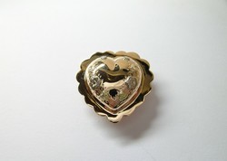 COEUR TRADITIONNEL DE SAVOIE DECOR ET COLLERETTE 18K - BIJOUTERIE DELAVEST          