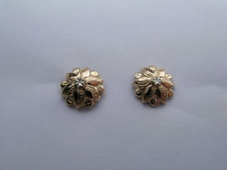 BOUCLES TRADITIONNELLES DE SAVOIE BOUTON FLORAL OR 750/000 - BIJOUTERIE DELAVEST          