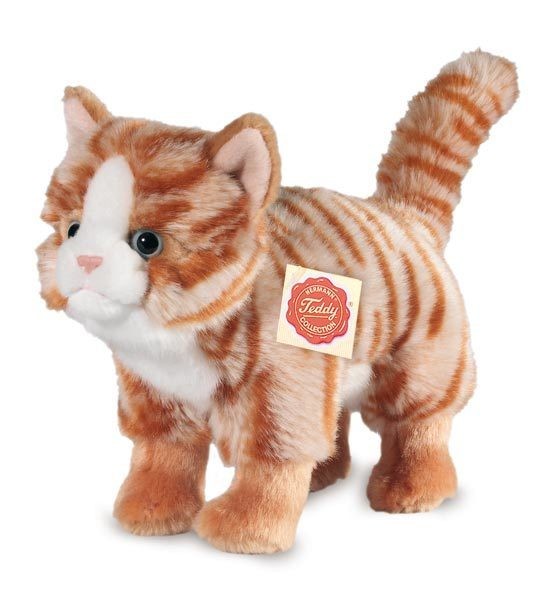 Peluche Chat Roux Hermann Teddy Aux Belles Histoires Jeux Jouets Livres Pour Enfants