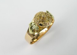 BAGUE TRADITIONNELLE DE SAVOIE FLEUR OR ROSE 750/000 - BIJOUTERIE DELAVEST          