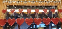 BRISE BISE MACRAME COEUR  ROUGE - Boutique Ct Campagne