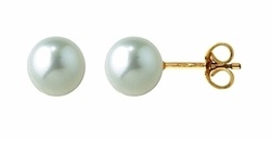  PERLES BLANCHES D'EAU DOUCE OR JAUNE 18 CARATS - BIJOUTERIE DELAVEST          