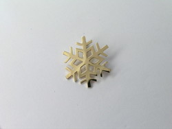 PENDENTIF DE MONTAGNE FLOCON DE NEIGE EN OR JAUNE 750/000 - BIJOUTERIE DELAVEST          