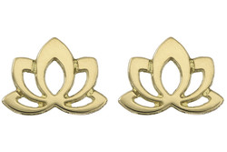 FLEUR DE LOTUS OR JAUNE 750 MILLIEMES - BIJOUTERIE DELAVEST          