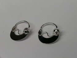 CREOLES TRADITIONNELLES DE SAVOIE LISSE OR BLANC 18K 750/000 - BIJOUTERIE DELAVEST          